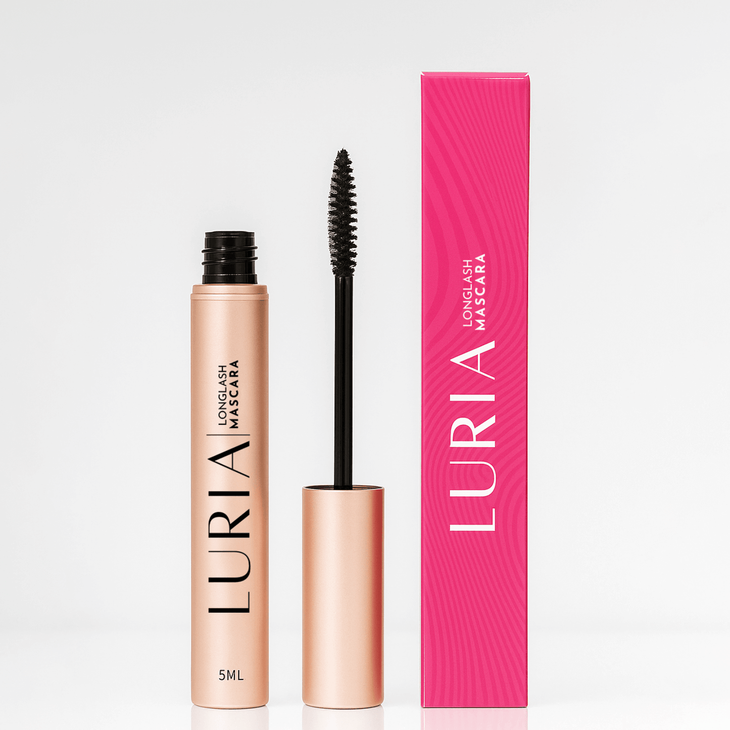 Luria Longlash Crescita Mascara con scovolino e confezione rosa per ciglia più lunghe e definite